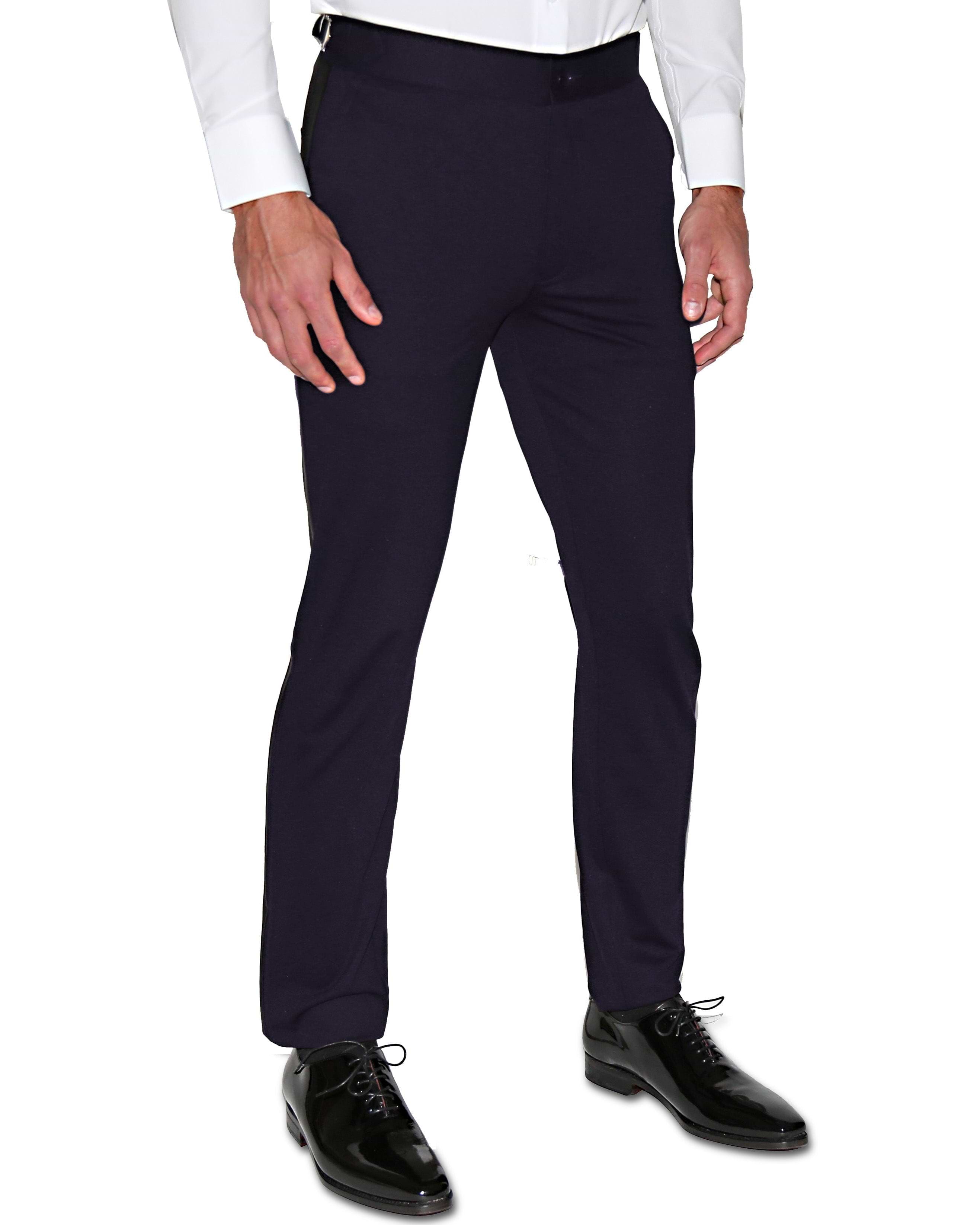 Athletic Fit Stretch Tuxedo Pants - Navy