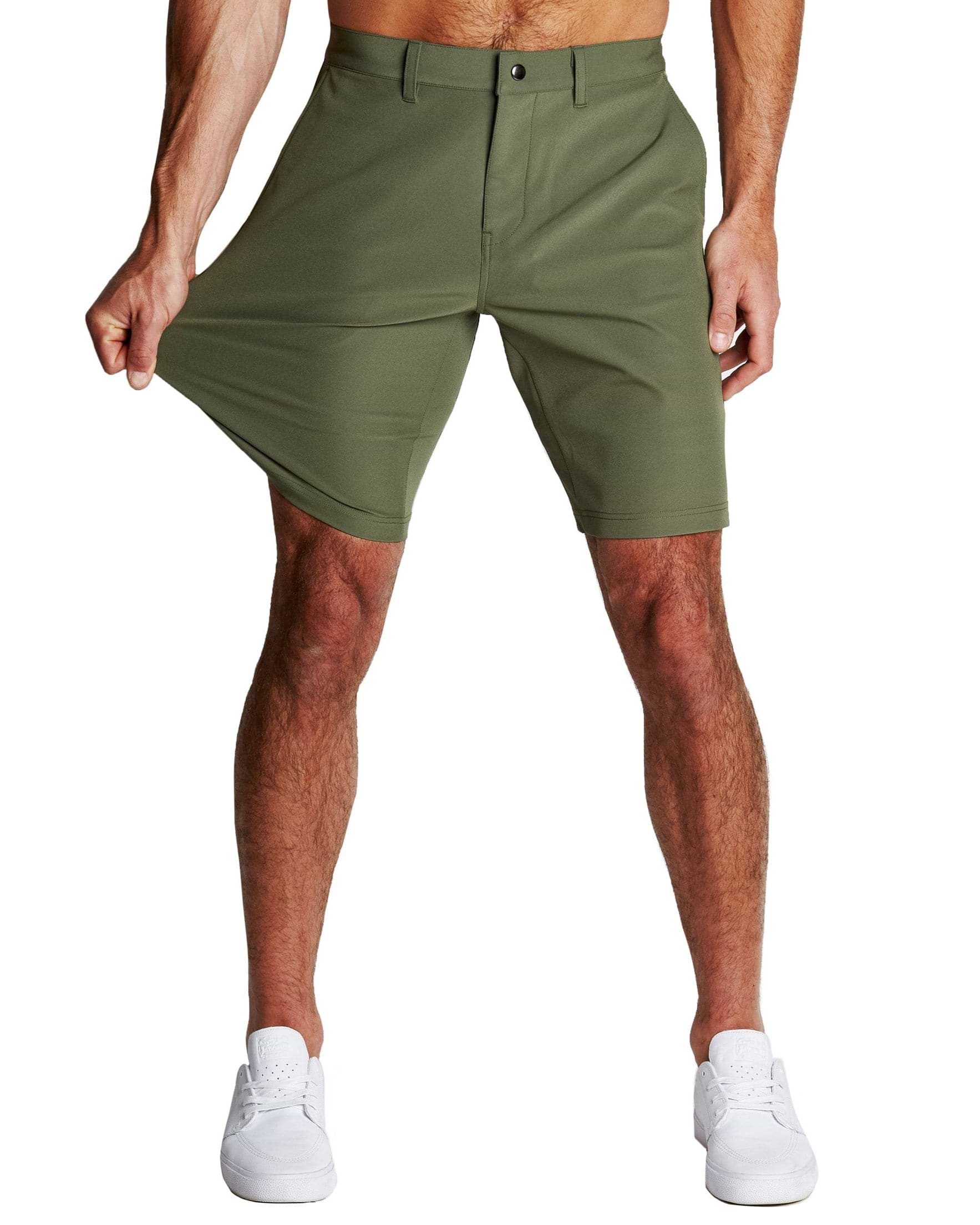 Athletic Fit Shorts - Olive