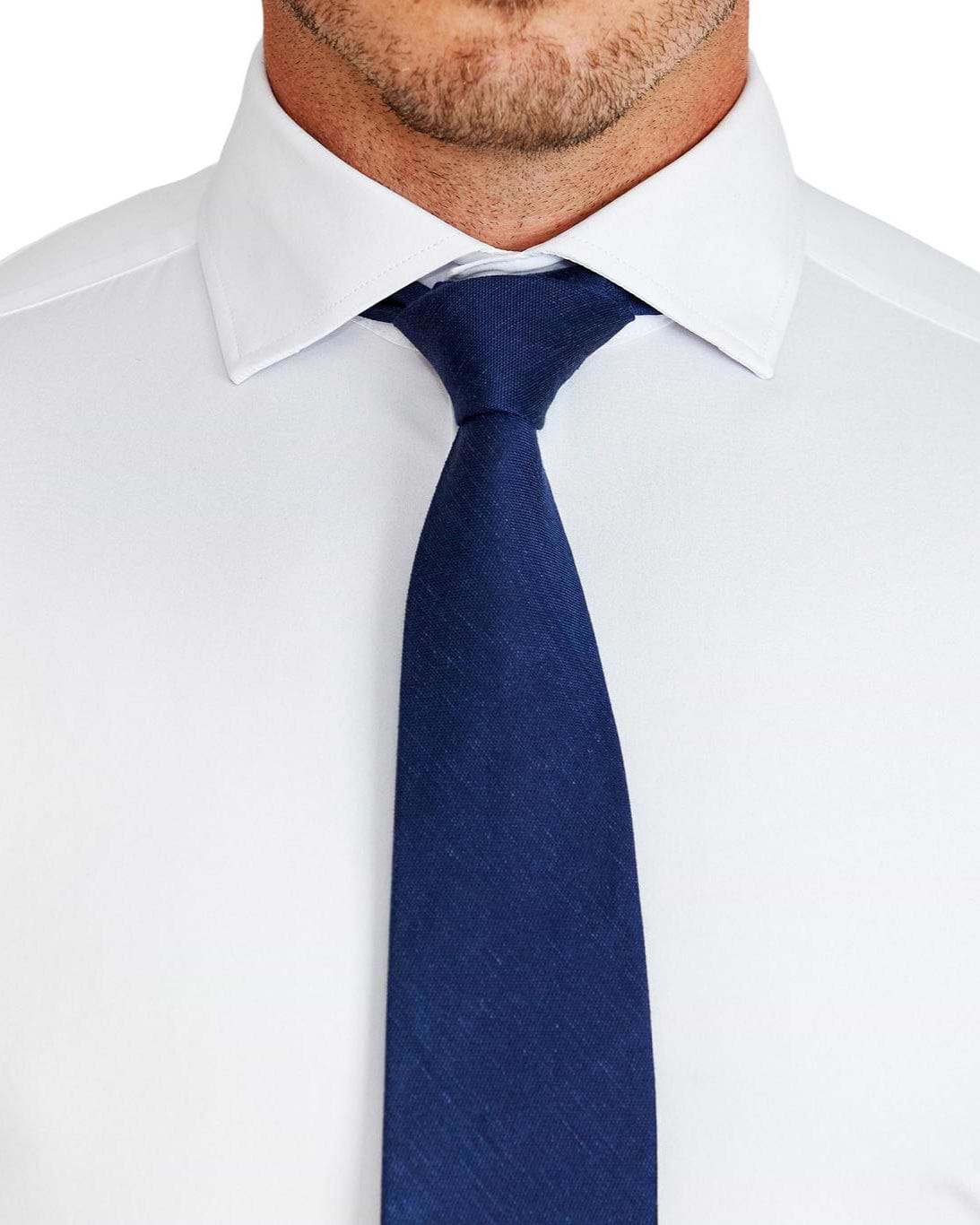 "The Springer" Solid White - Spread Collar