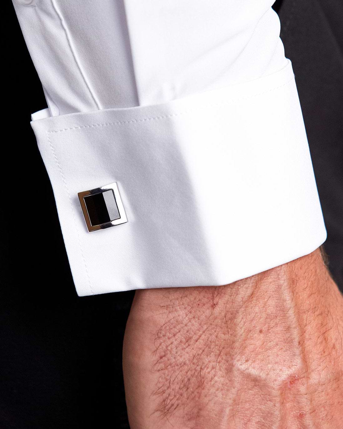 Black Square Cuff Links