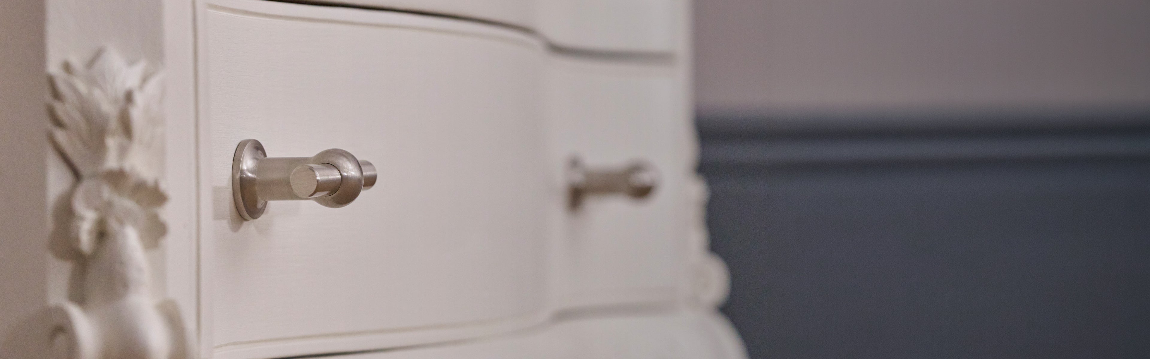 Satin nickel cabinet hardware