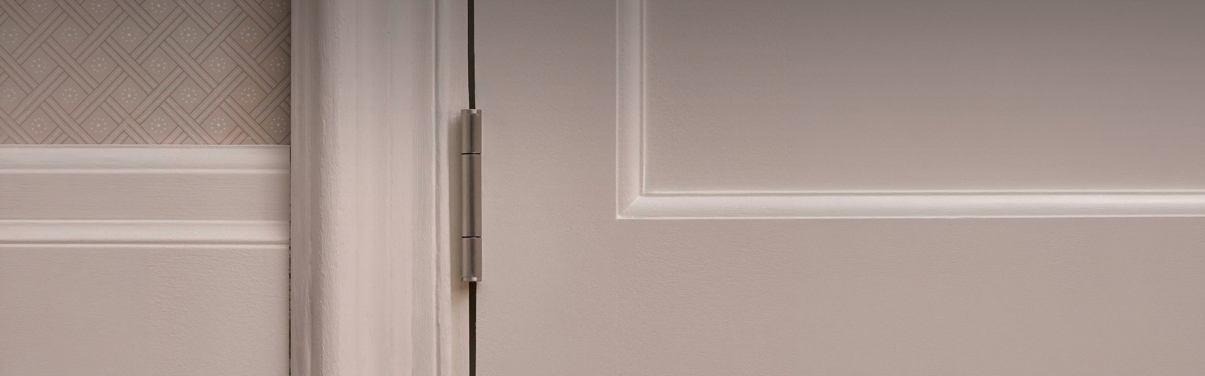 Satin nickel hinges
