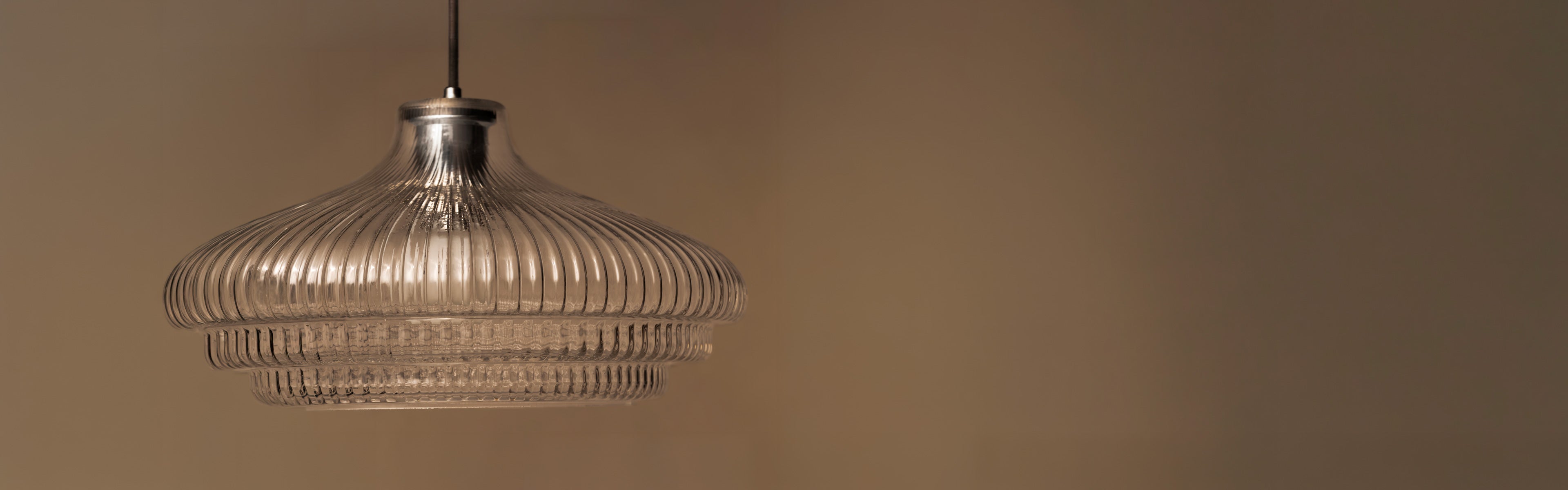 Polished nickel pendant lights