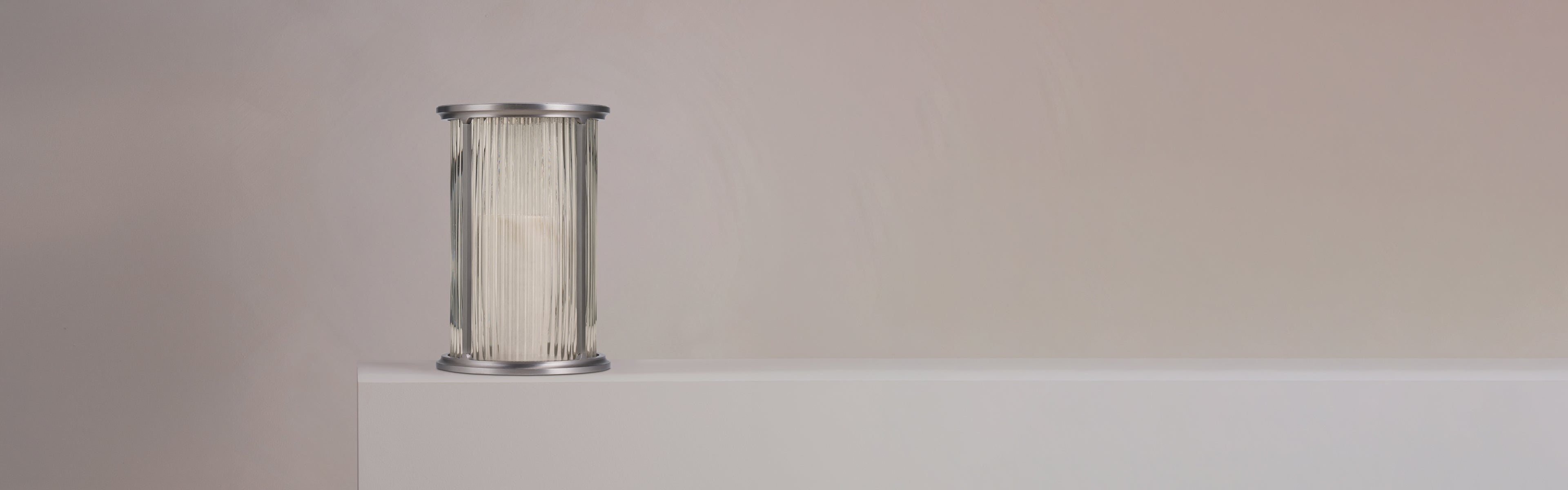Satin nickel lamps & lanterns