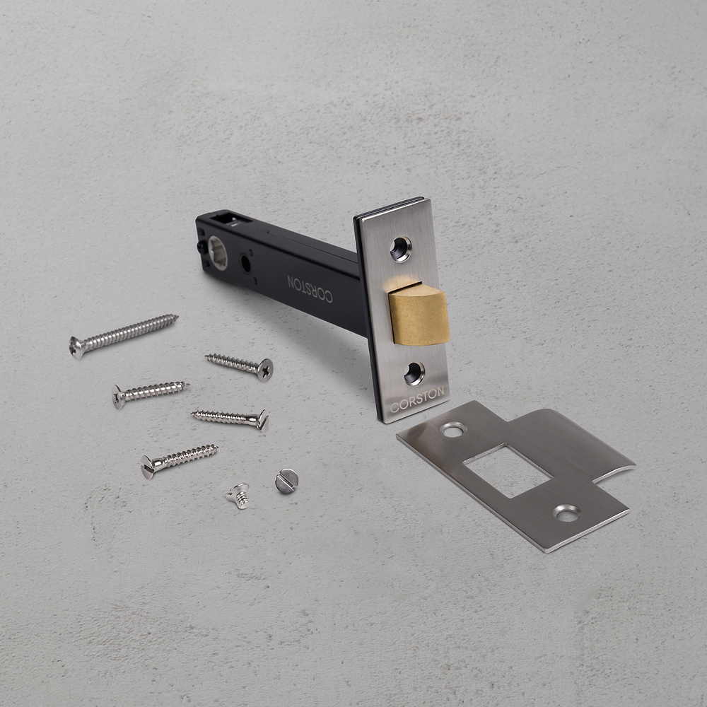 Tubular Latch 100mm – Satin Nickel