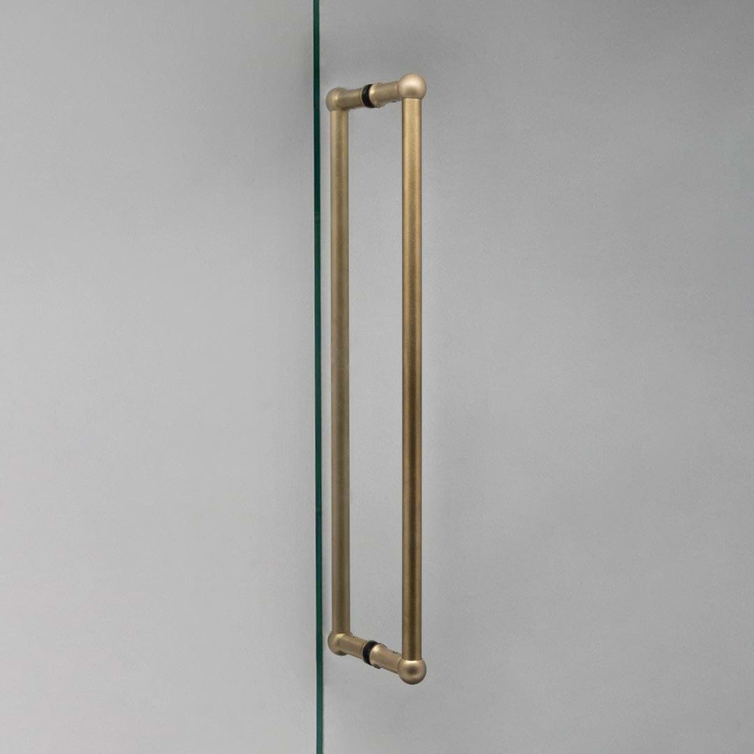 Harper Double Pull Handle 500mm - Antique Brass