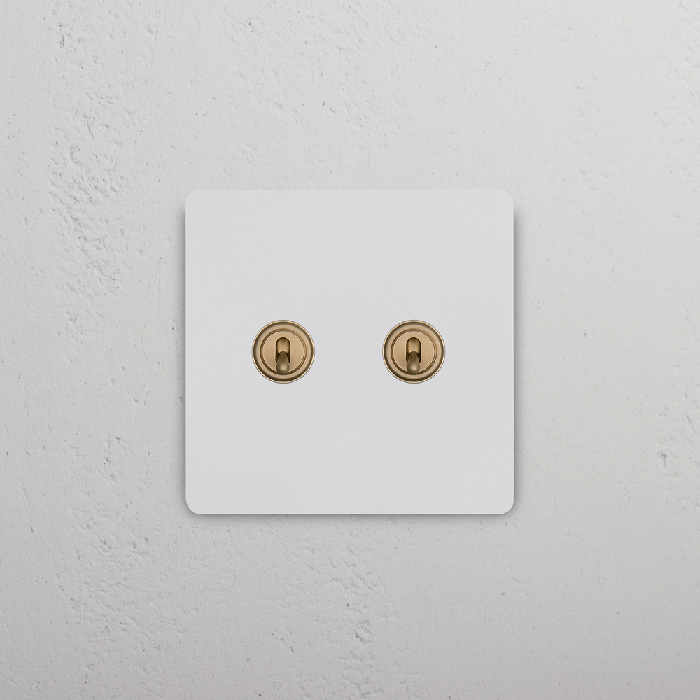 Grove 2G Toggle Switch – Paintable Antique Brass