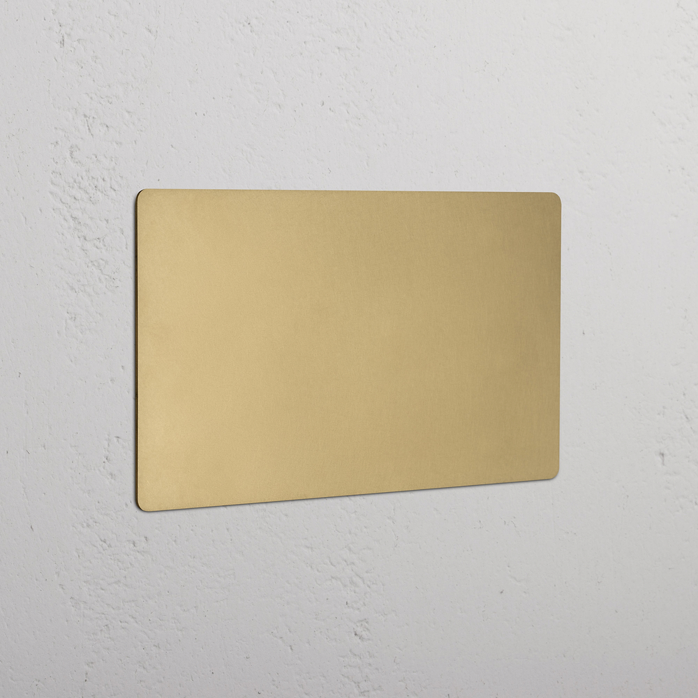 Kew 4G Blank Plate - Antique Brass
