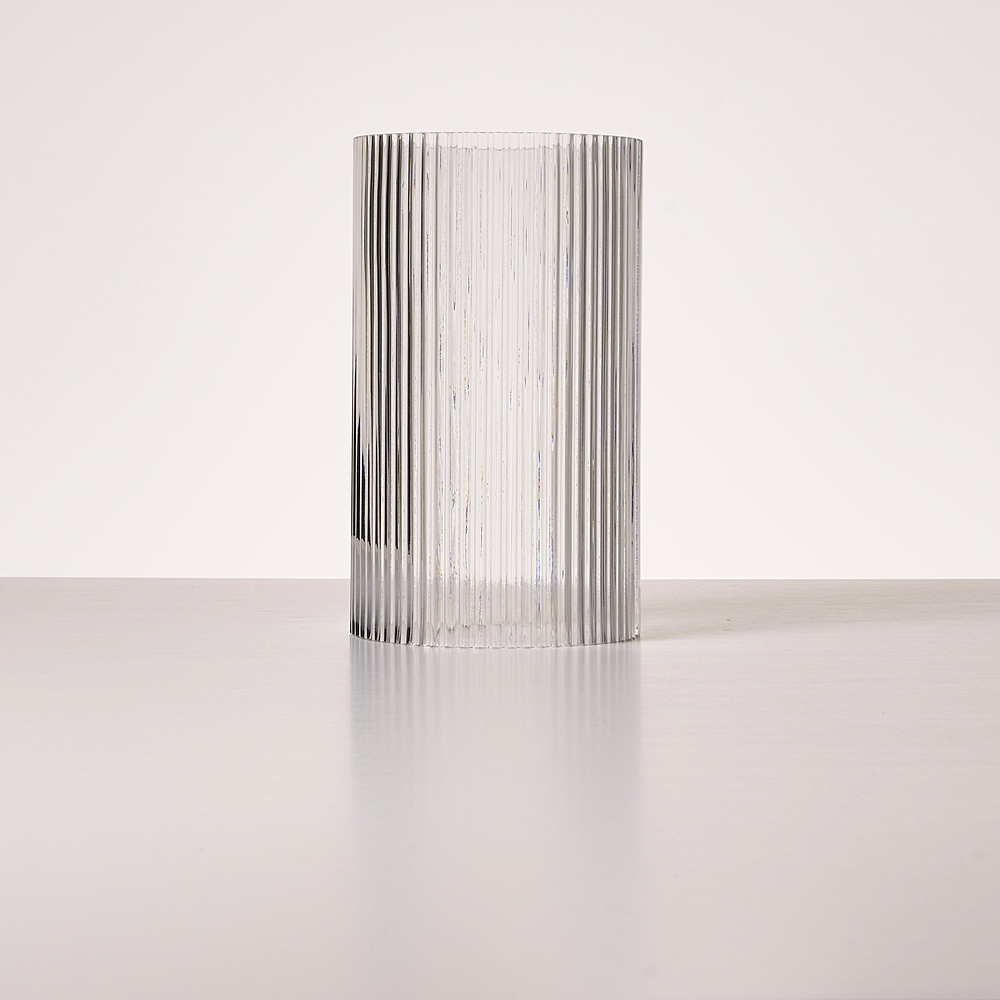 Battersea Medium Shade - Fluted Glass