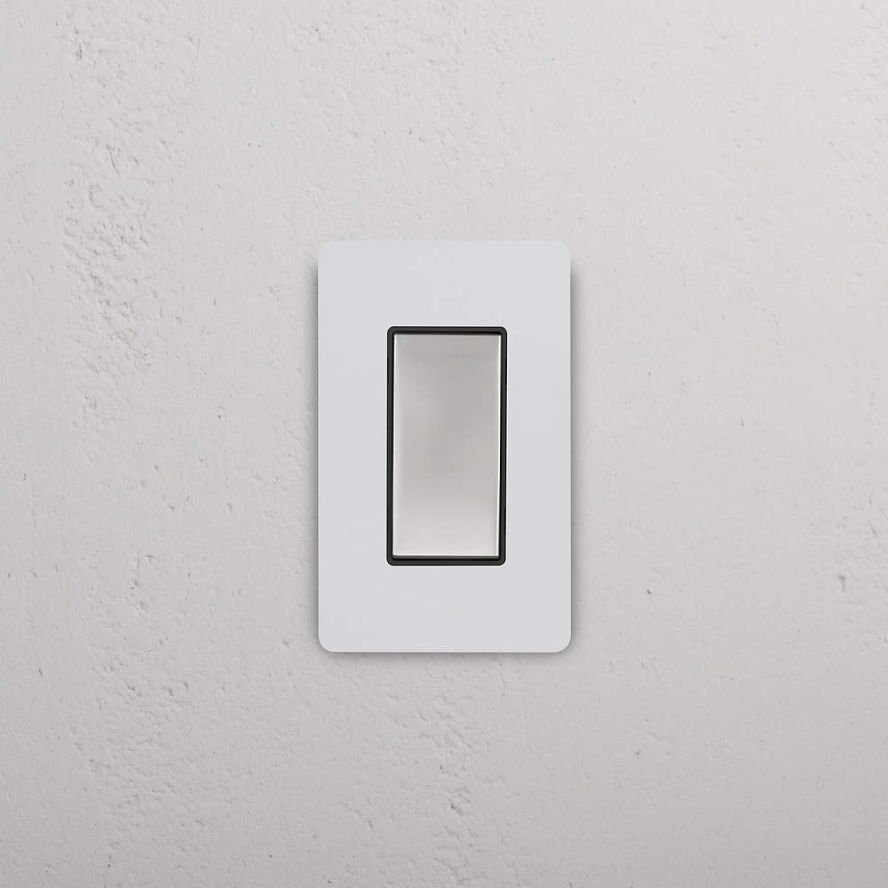 Grove 1G Smart Rocker Switch – Paintable Polished Nickel | Black
