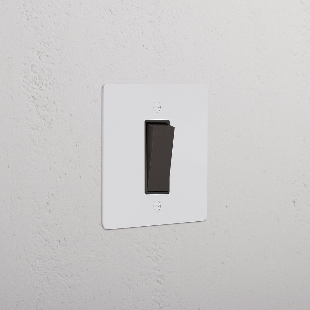 1G Retractive Rocker Switch - Paintable Bronze | Black