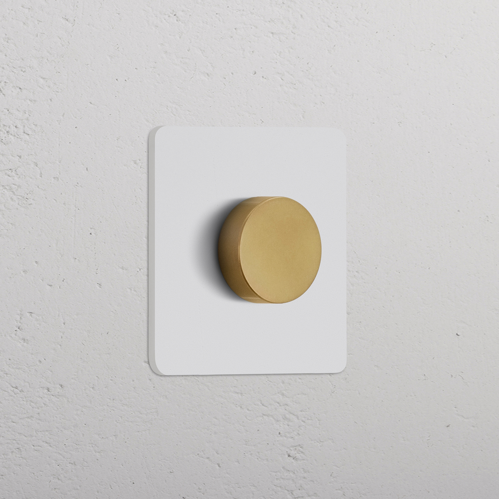 Grove Single Dimmer Switch – Paintable Antique Brass
