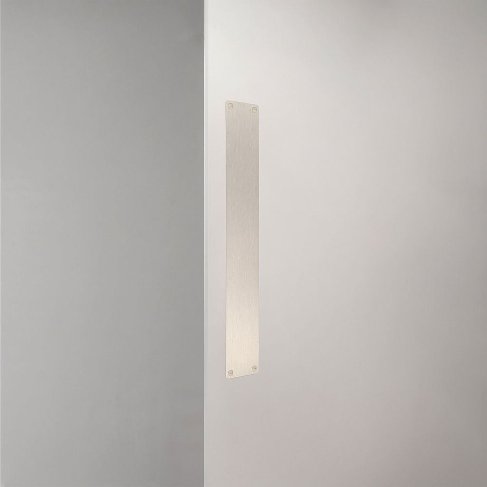 Harper Push Plate 400mm – Satin Nickel