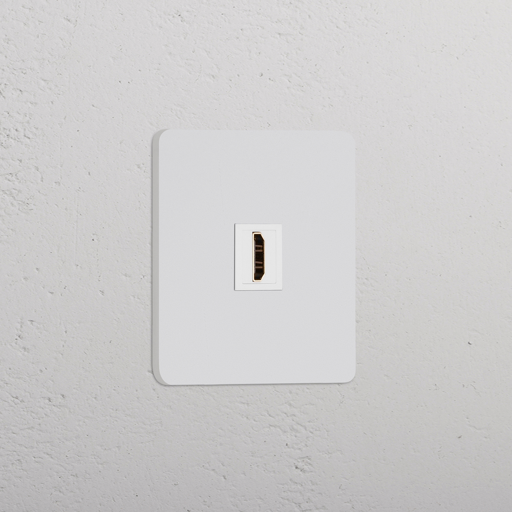 Grove Tomada HDMI individual – Pintável | Branco