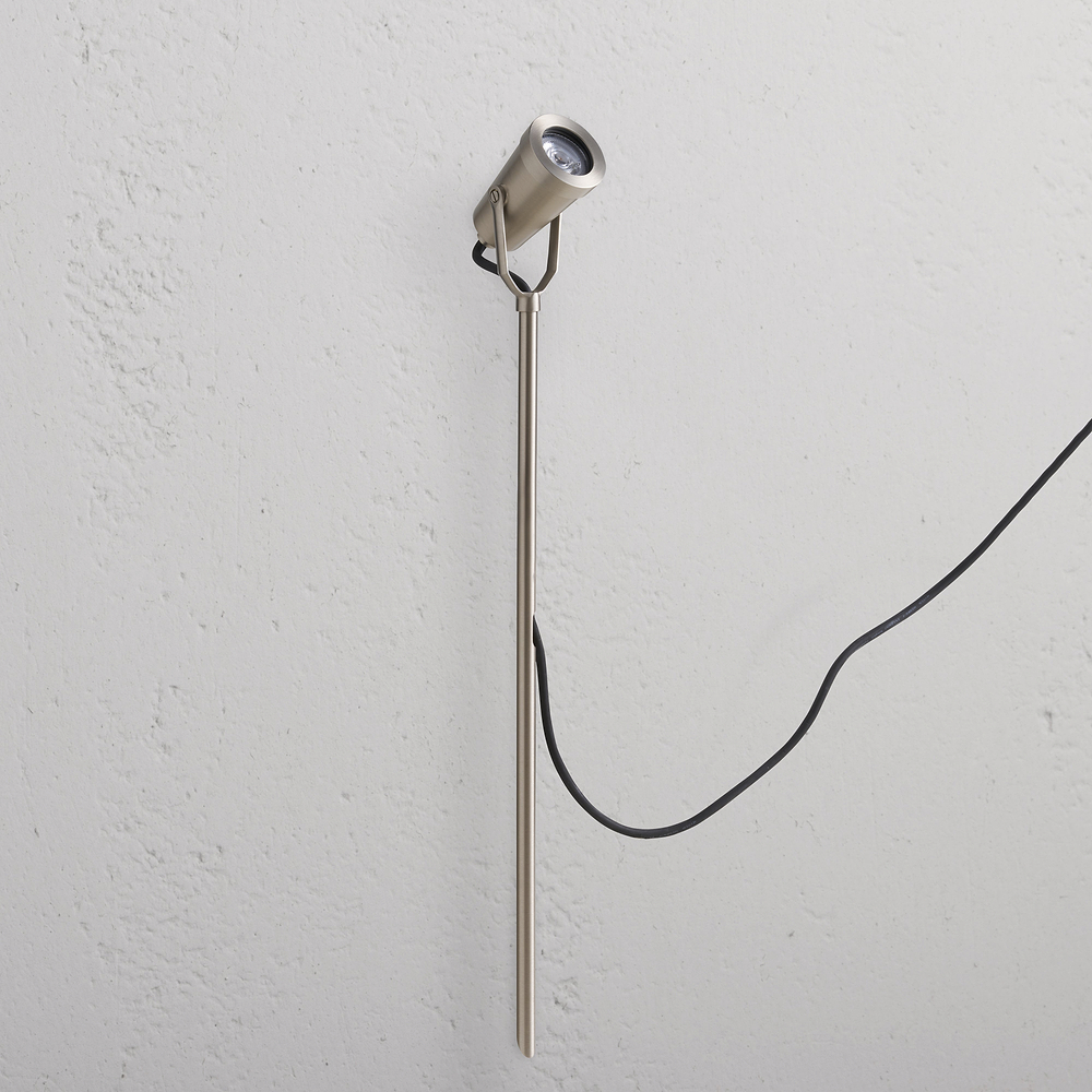 Cambridge Ground Spotlight – Satin Nickel