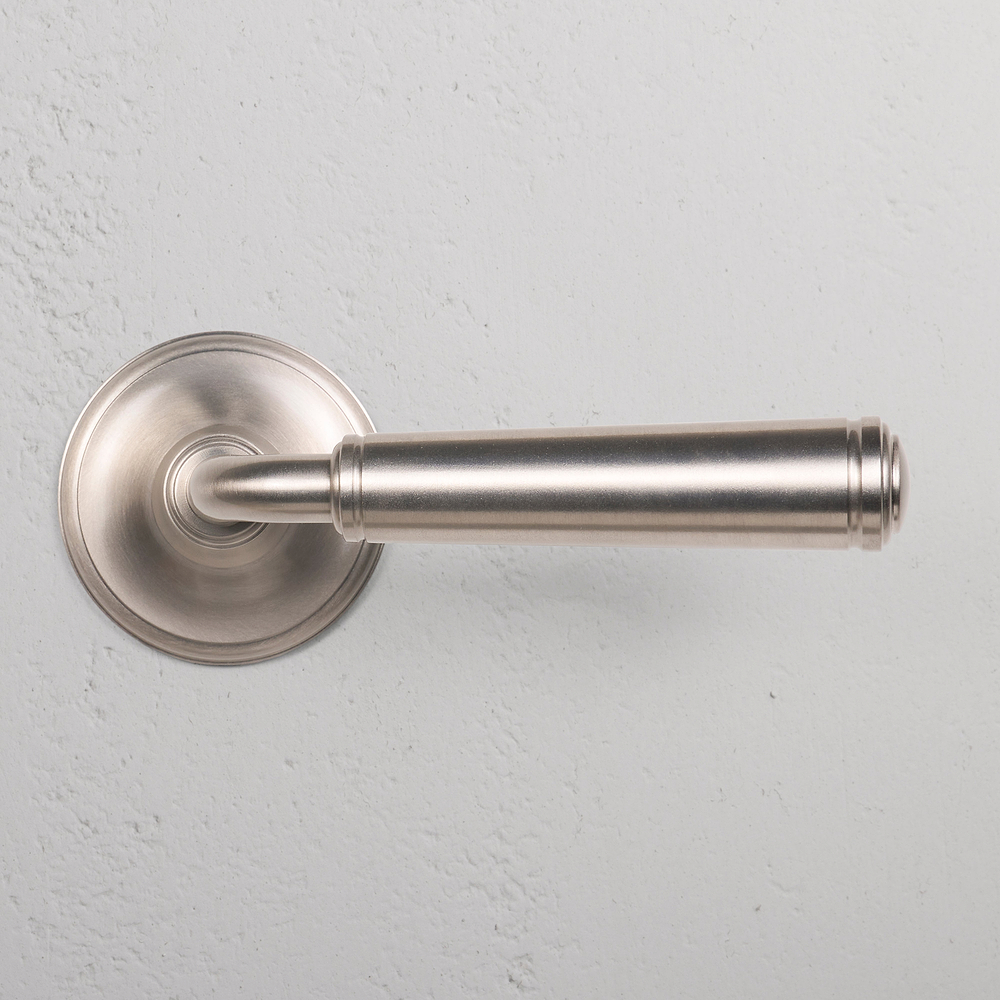Digby Unsprung Door Handle – Satin Nickel