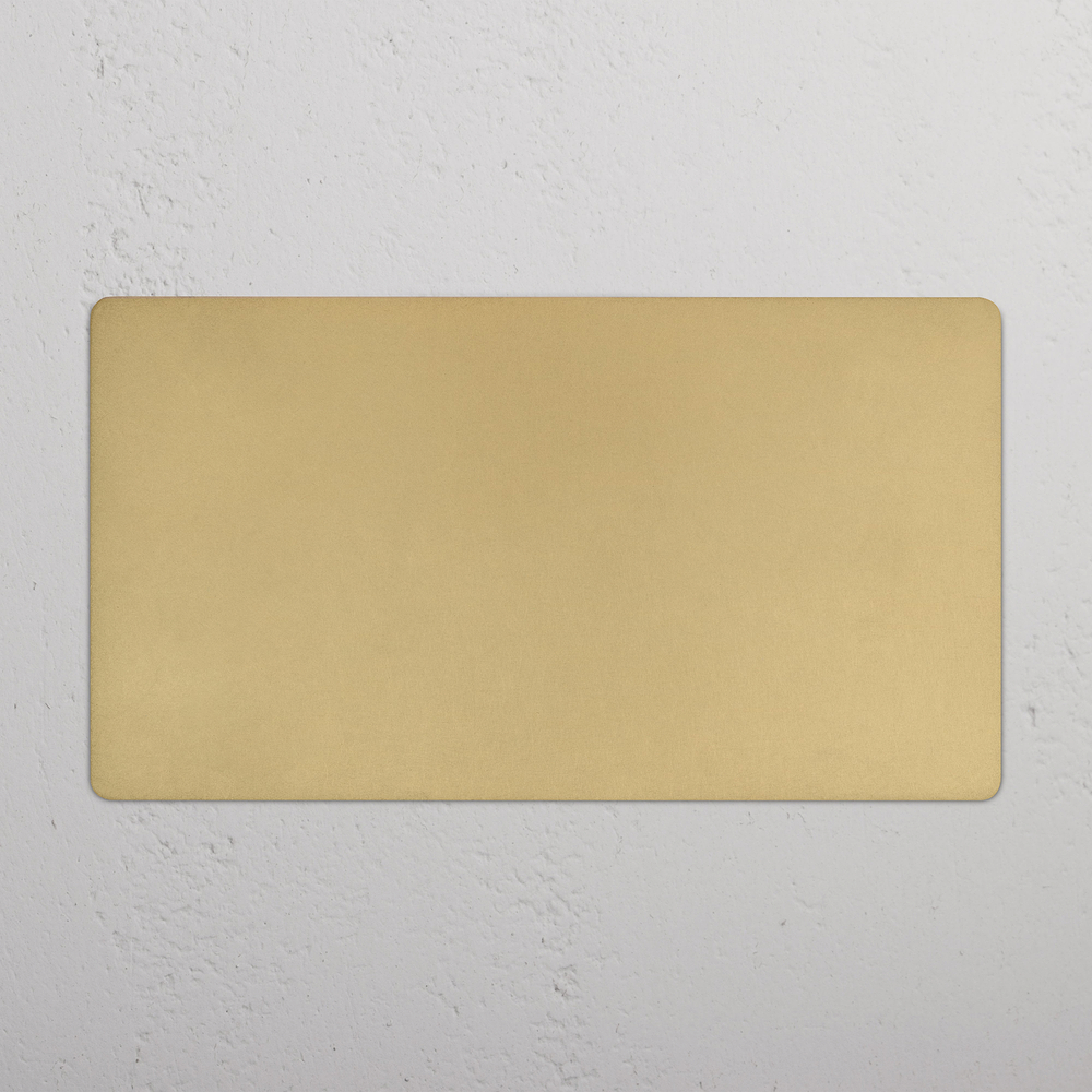 Kew 4G Blank Plate - Antique Brass