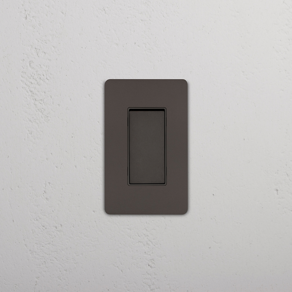 Grove 1G Retractive Rocker Switch - Bronze Black