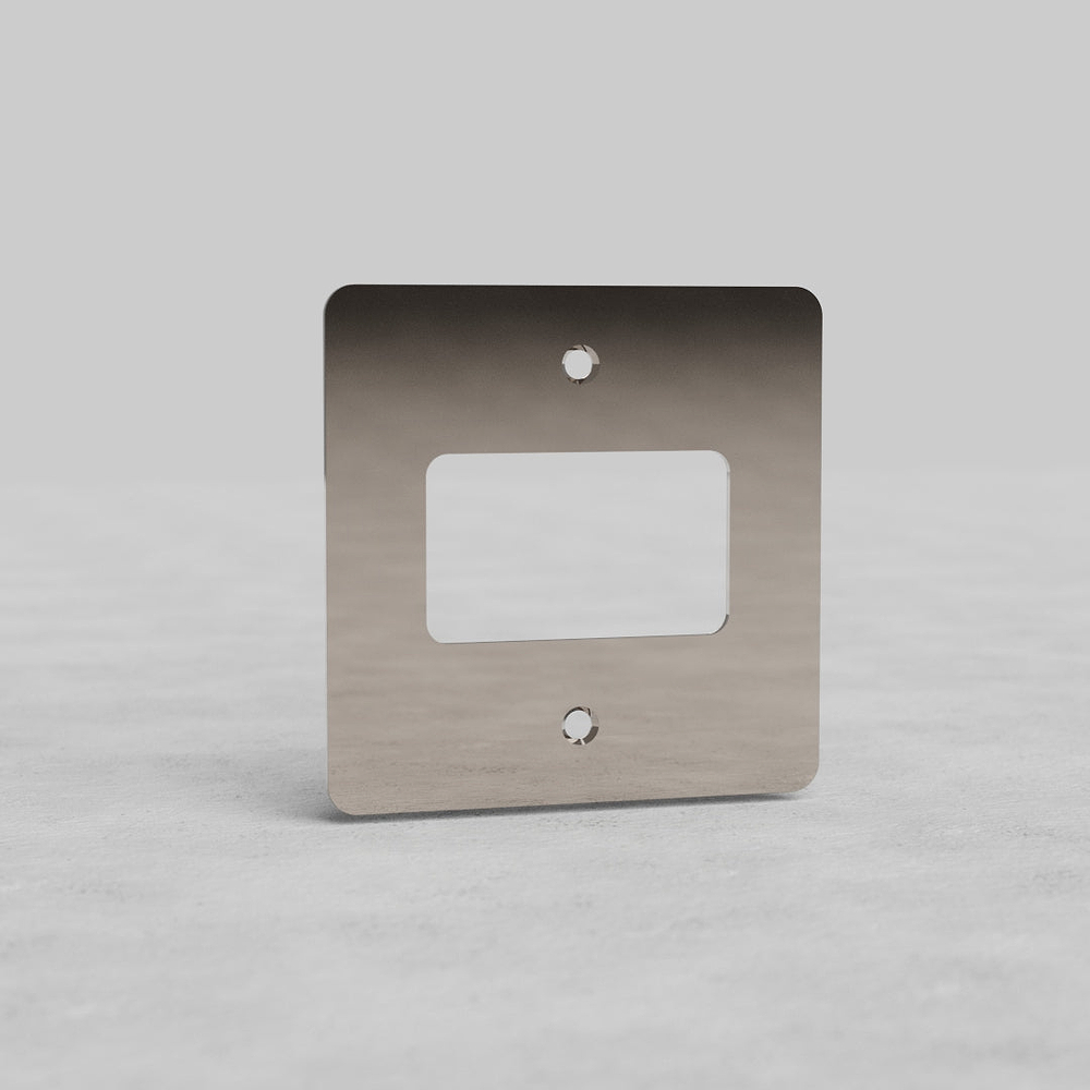 1G Fan Isolator Switch Front Plate – Polished Nickel