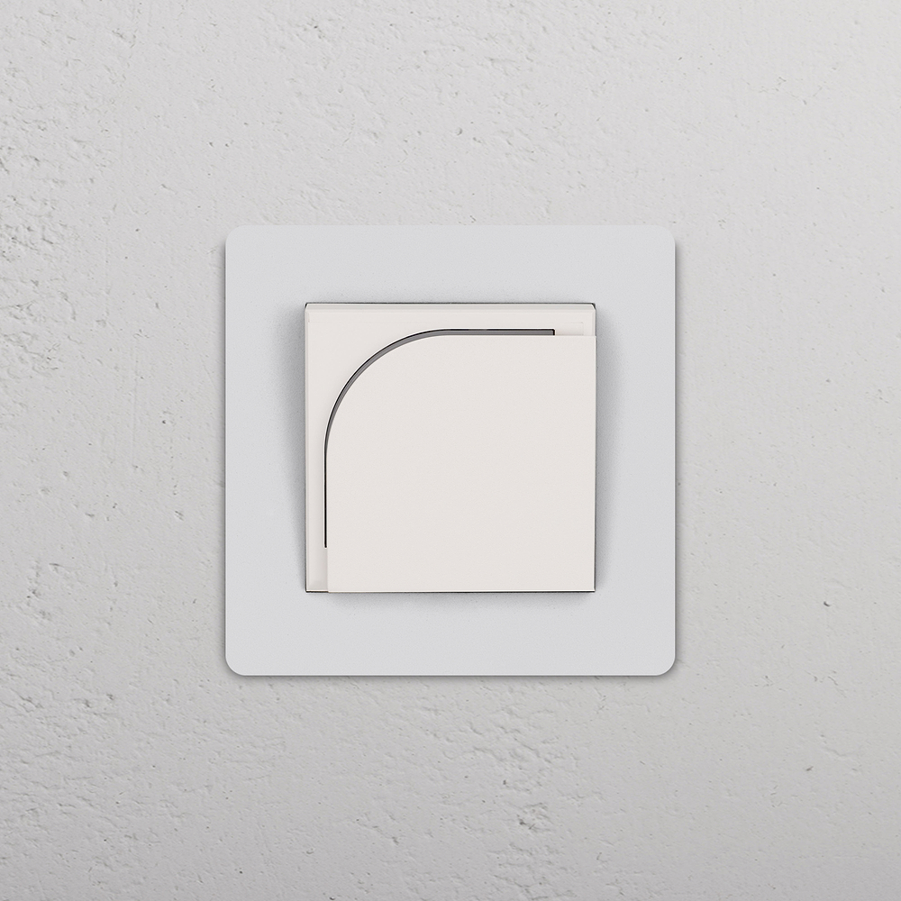 Grove Lecteur de Carte pour Hôtel (Plaque Simple) – Peignable | Blanc