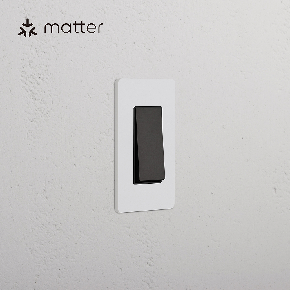 Grove 1G Smart Rocker Switch – Paintable Bronze | Black