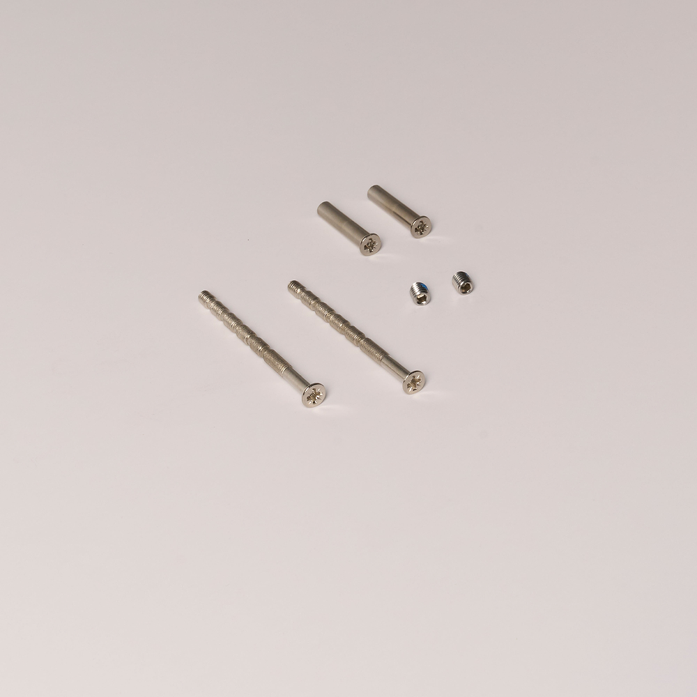 Lot de pièces de rechange pour poignée de porte à rosace de style ancien – Nickel poli