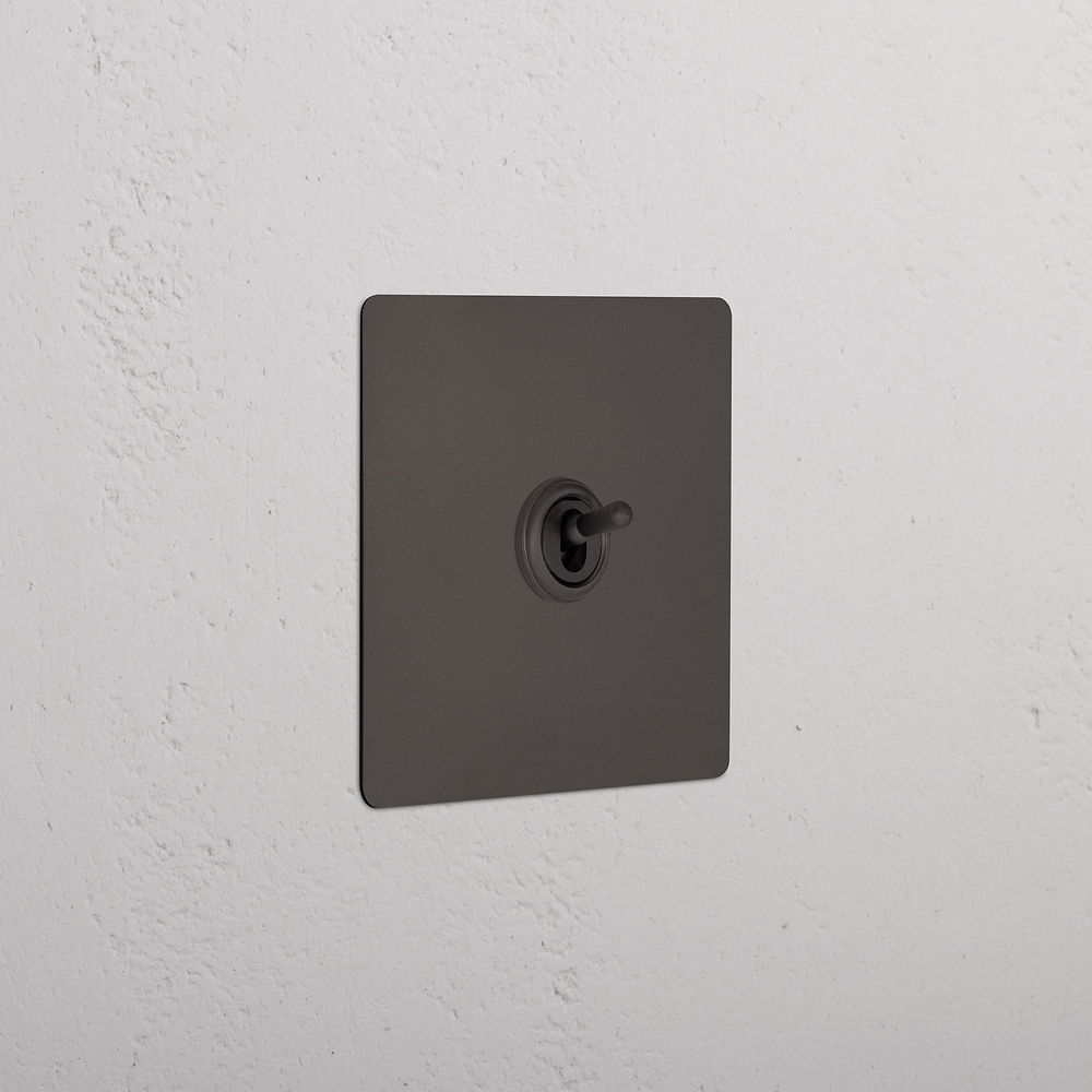 1G Retractive Toggle Switch - Bronze