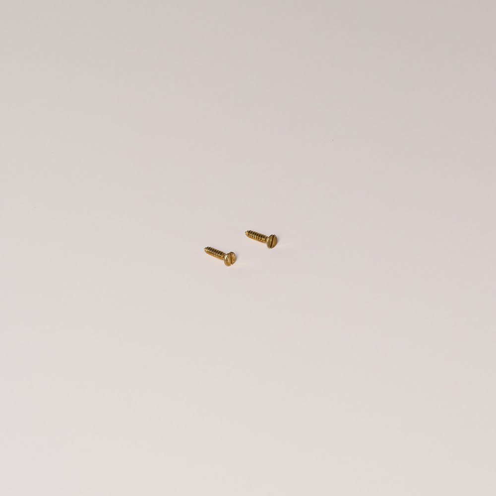 Bocchetta rivestita da 2,8 mm x 13,5 mm Viti autofilettanti per legno x2 – Ottone Antico