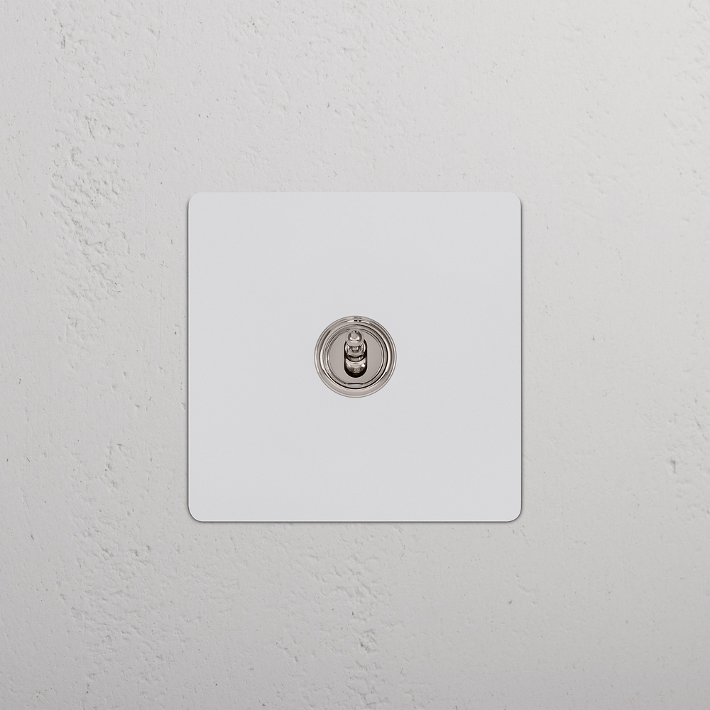 1G Retractive Toggle Switch - Paintable Polished Nickel