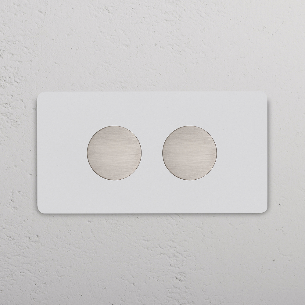 IT Grove 4-Module 2x Dimmer Switch - Paintable Satin Nickel