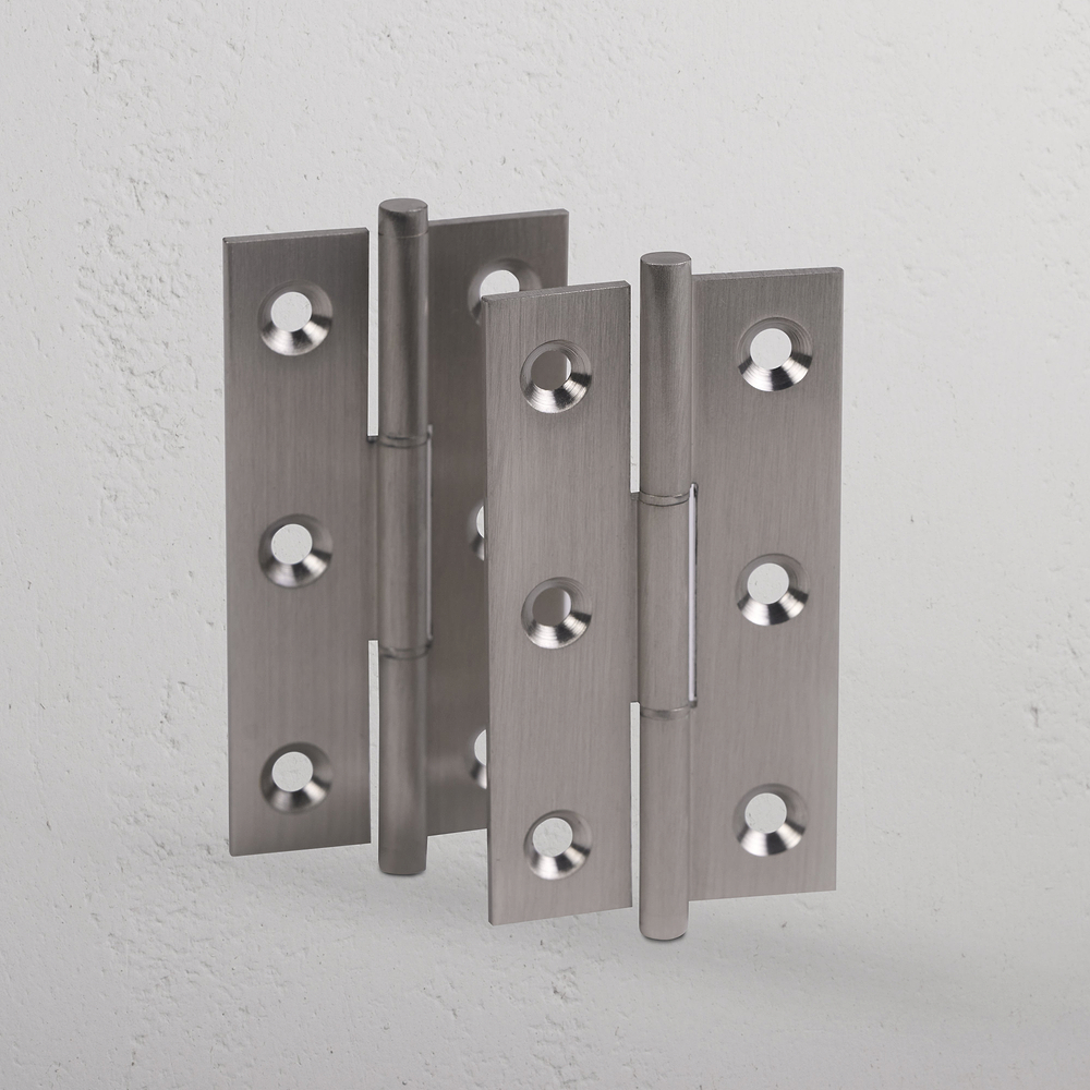 Cedar Cabinet Hinge Pair – Satin Nickel