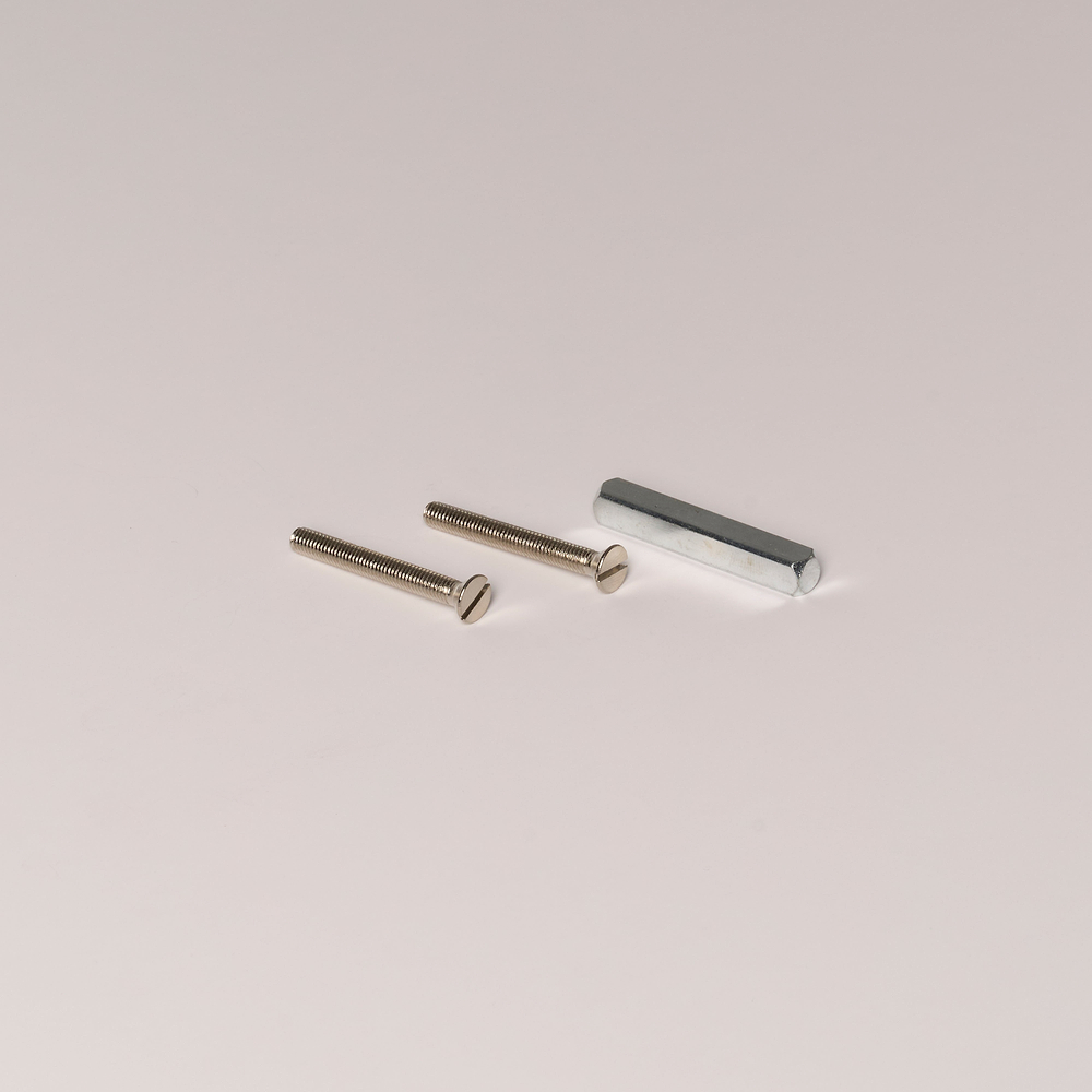 M5 x 60mm Countersunk Slotted Wood Screw x2 – Nickel