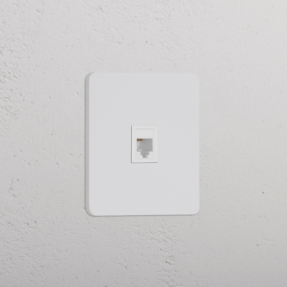 Grove Presa RJ45 Singola – Pitturabile | Bianco