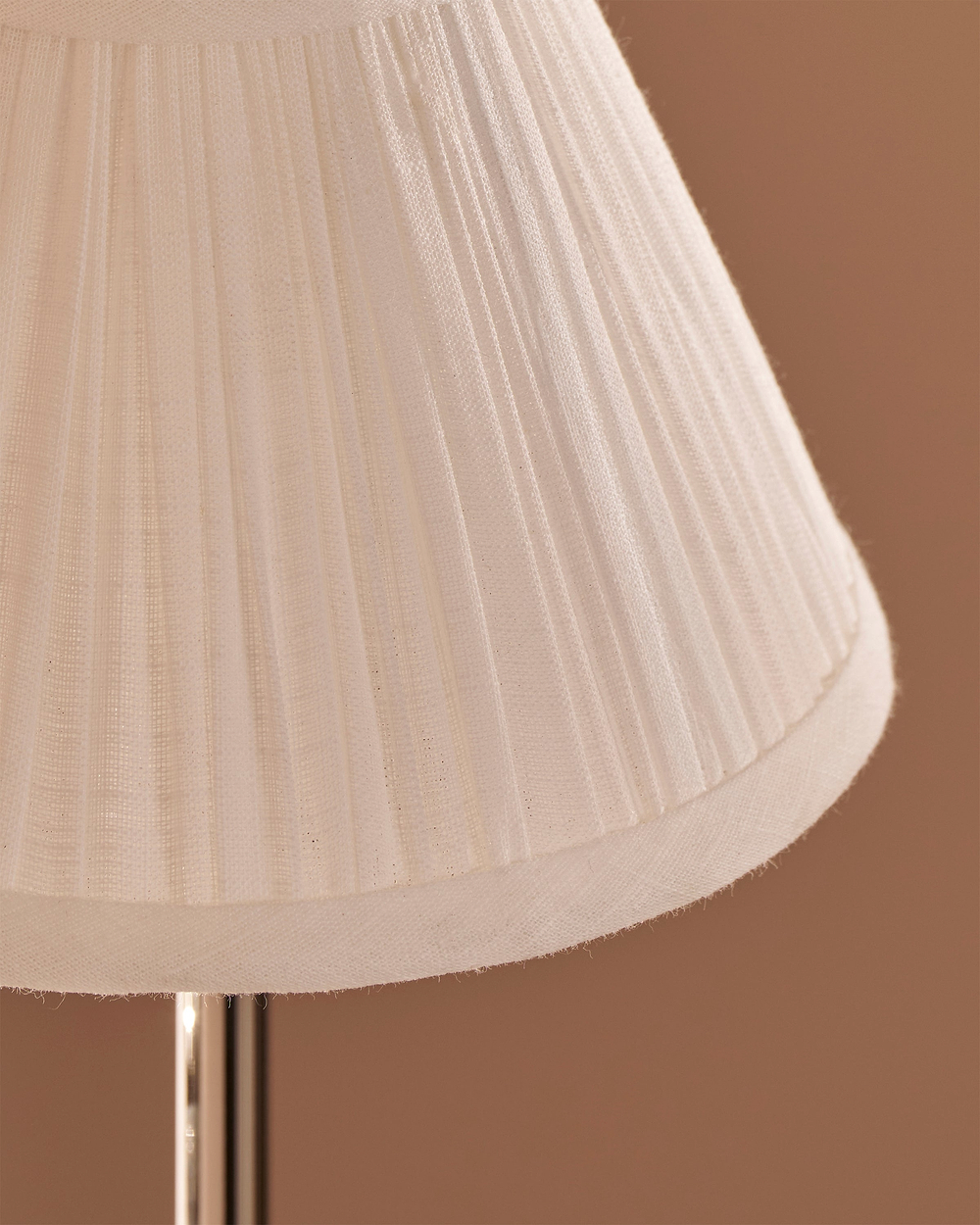 Cotswold Wall Light Pleated Alabaster White – Polished Nickel
