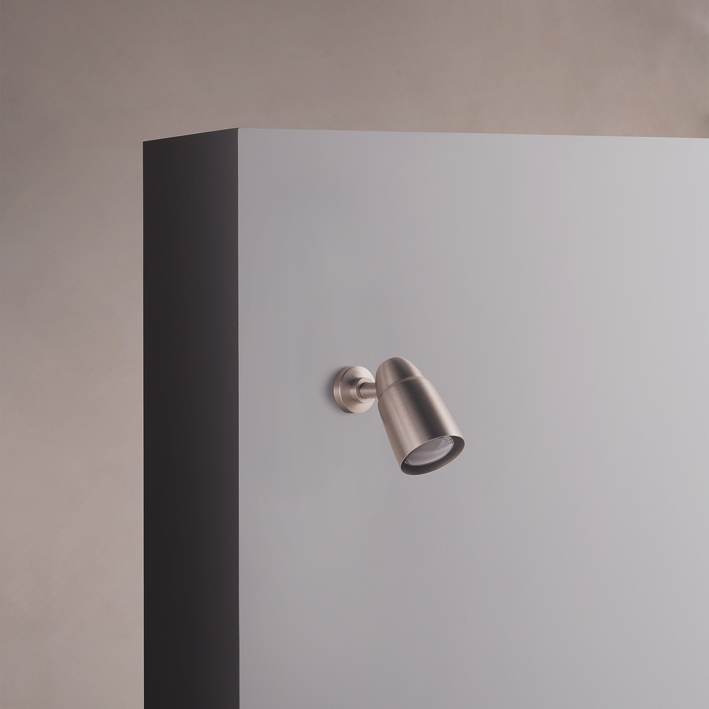 Ealing Utanpåliggande Spotlight – Borstad Nickel