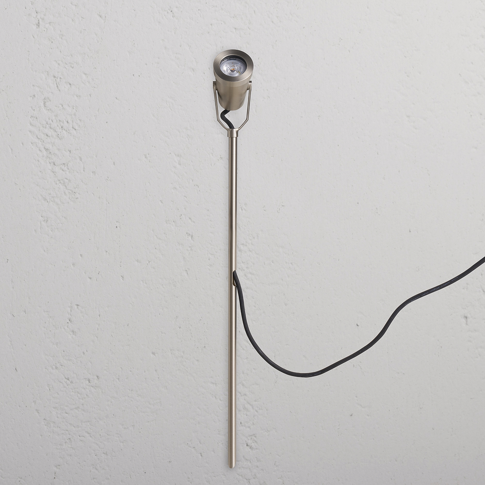 Cambridge Ground Spotlight – Satin Nickel