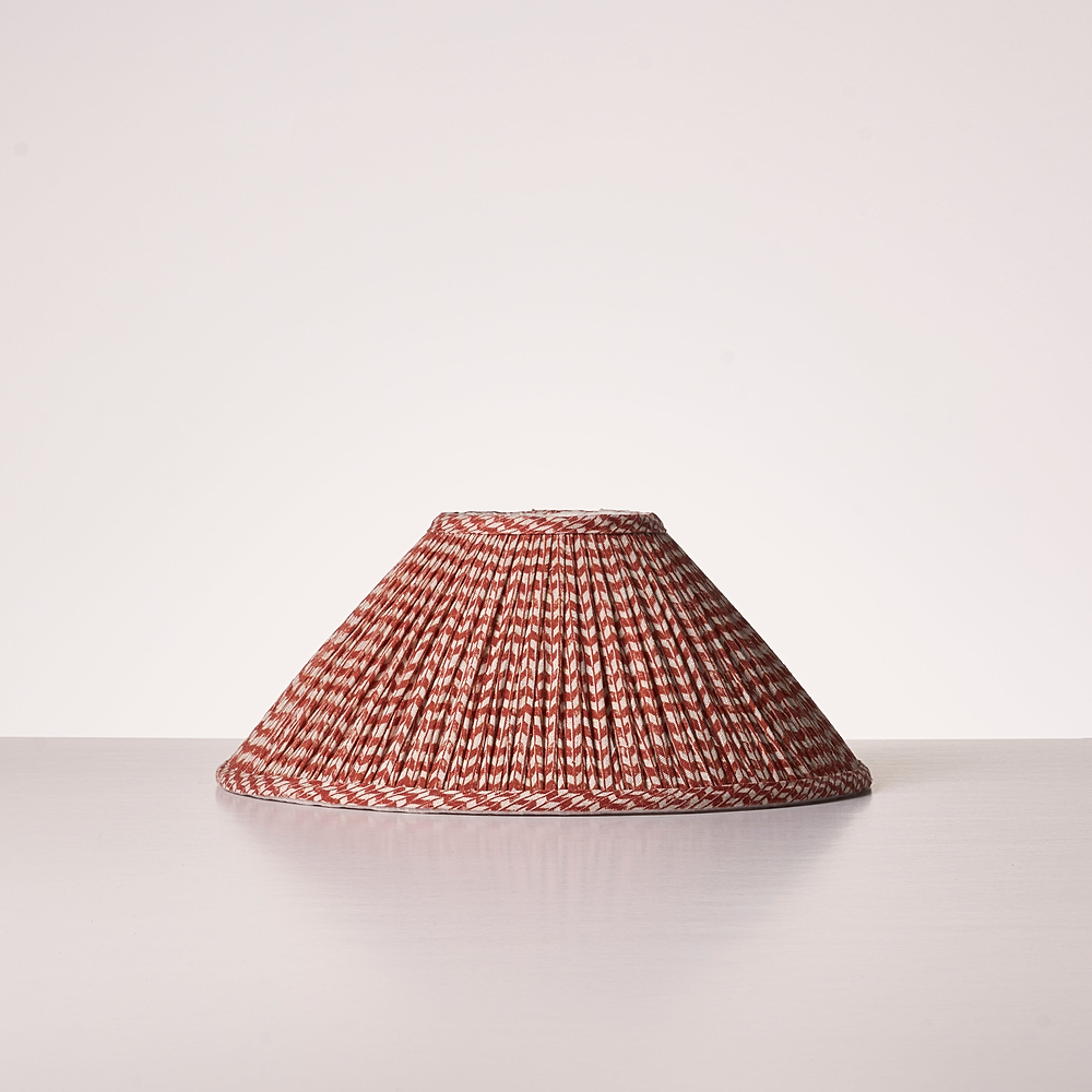 Cotswold Store plissé à motif moyen – Rouge Terracotta