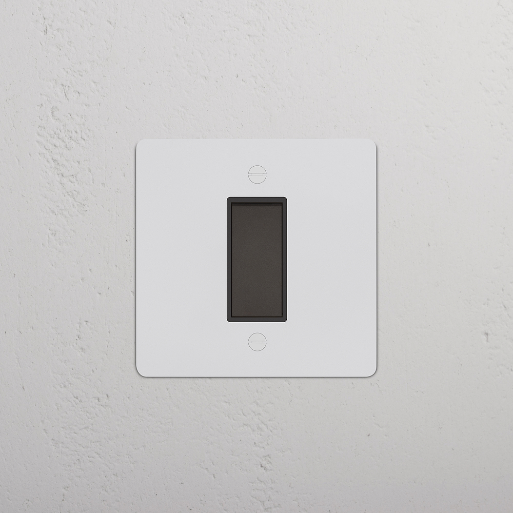 1G Retractive Rocker Switch - Paintable Bronze | Black