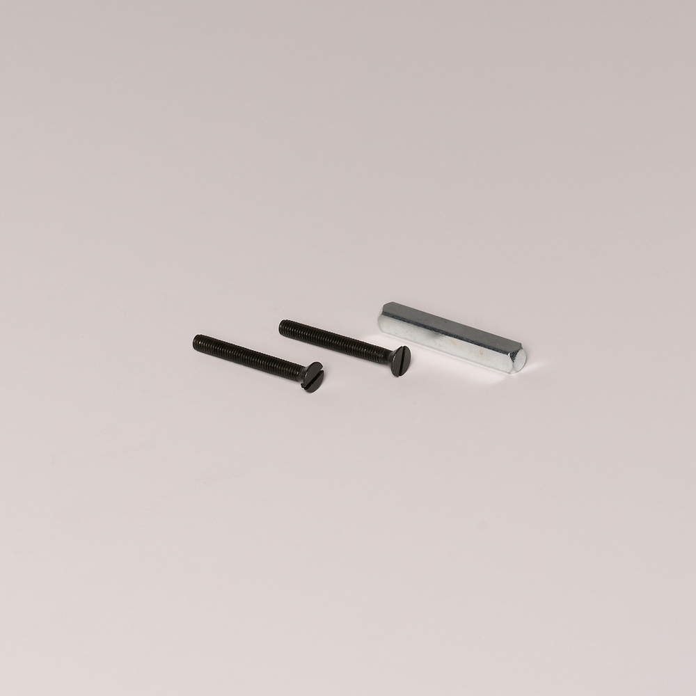 Wkręty do drewna z łbem płaskim i łbem stożkowym M5 x 60 mm – 2 szt. – Brąz