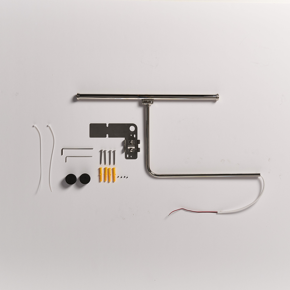 Harrow Corps de lampe d'éclairage de tableau de petite taille – Nickel poli