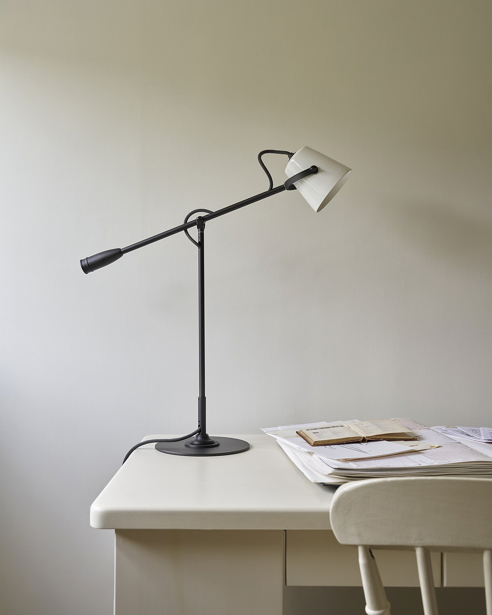 Richmond Bureaulamp Fijn Porselein – Brons