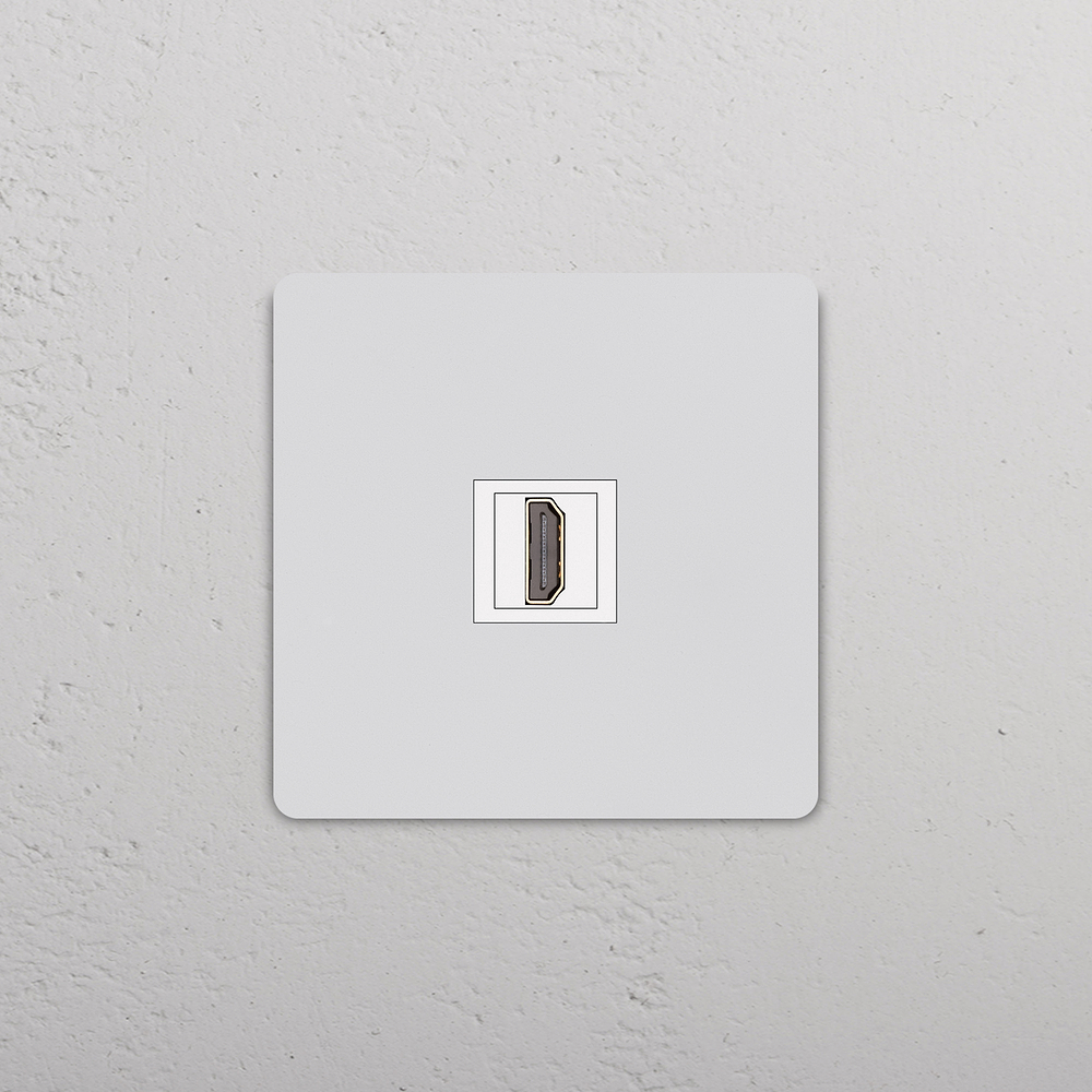 Grove Tomada HDMI individual – Pintável | Branco