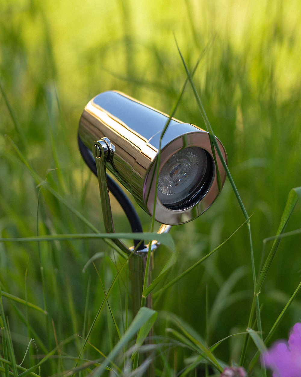 Cambridge Ground Spotlight – Polished Nickel
