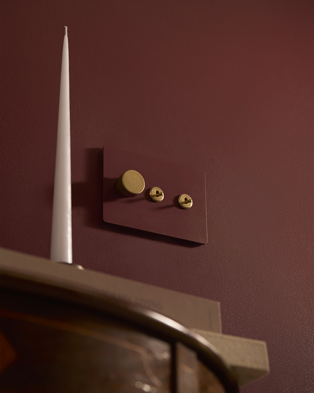 Grove 3G 2x Toggle & Dimmer Switch – Paintable Antique Brass