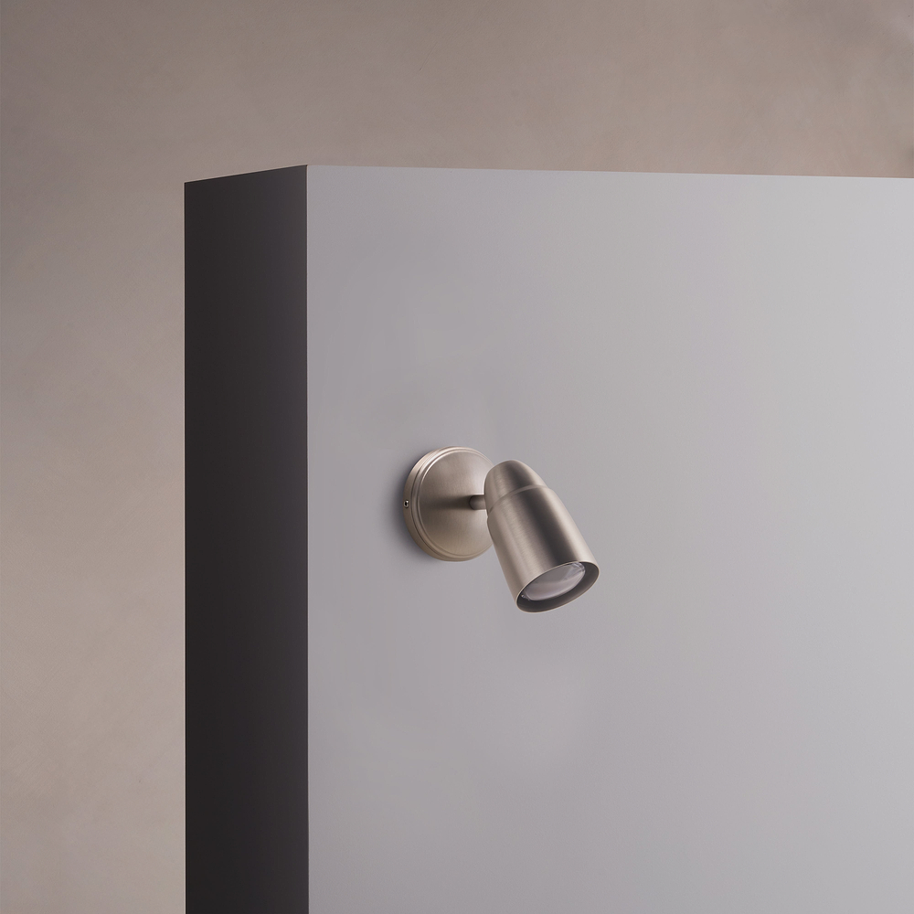 Ealing Flush Spotlight – Satin Nickel