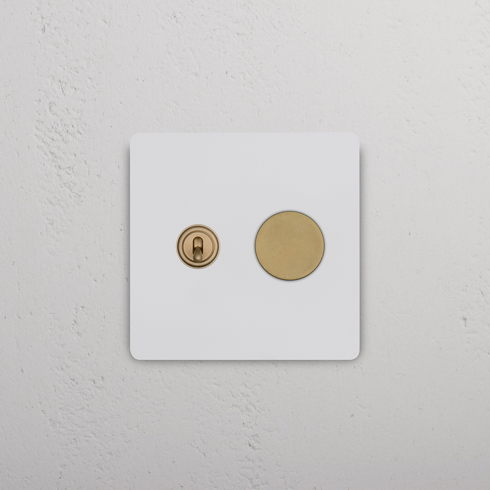 Grove 2G Toggle & Dimmer Switch – Paintable Antique Brass