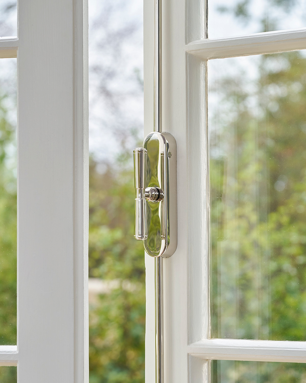 Digby Espagnolette Bolt Lock – Polished Nickel