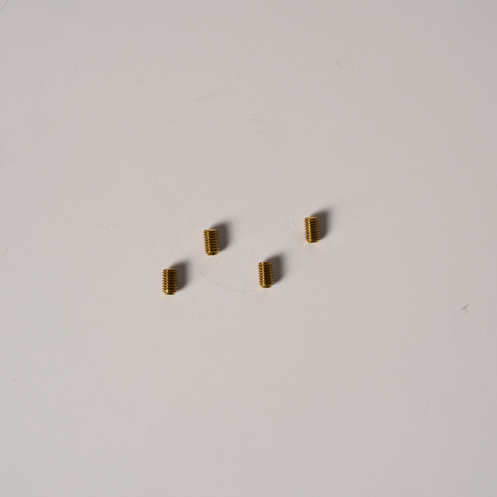 M5 x 8mm Wall Light Grub Screw x4 – Antique Brass