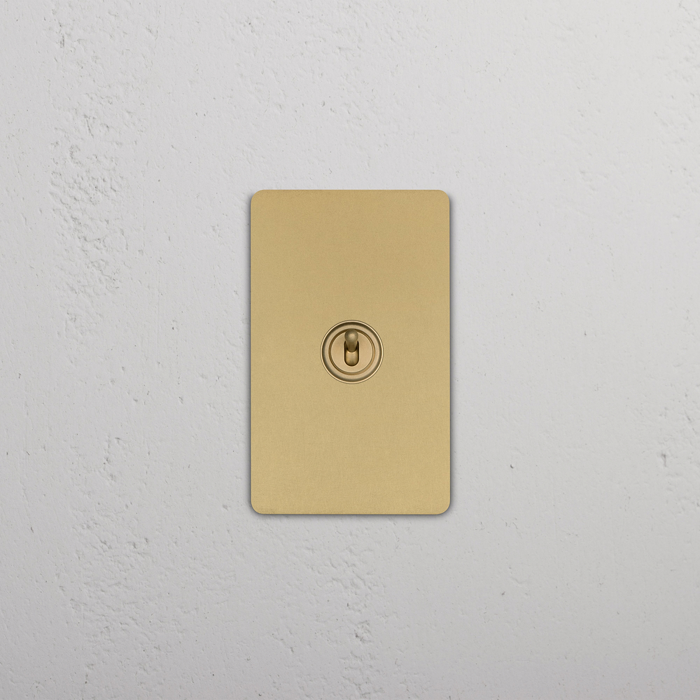 Grove 1G Retractive Toggle Switch - Antique Brass