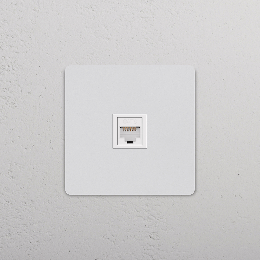 Grove Presa RJ45 Singola – Pitturabile | Bianco